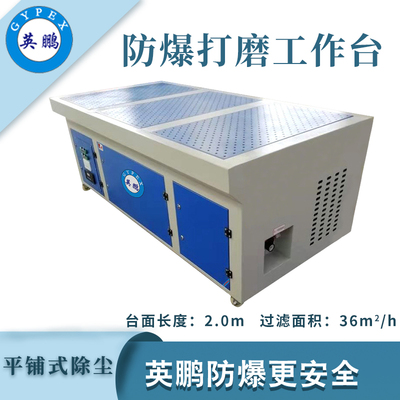 英鹏防爆平铺式打磨台-2.0m