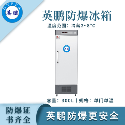 英鹏单门单温防爆冰箱-300L