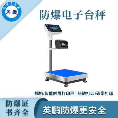 英鹏防爆智能触屏打印电子台秤